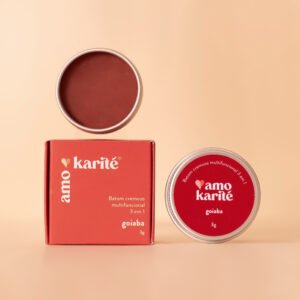 Batom Cremoso Multifuncional 3 em 1 - Goiaba Amo Karité