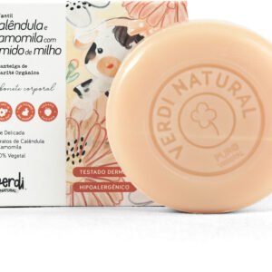 Sabonete Corporal Infantil Calêndula, Camomila e Amido de Milho com Manteiga de Karité - Pele Delicada