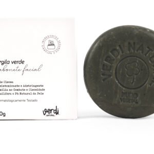 Sabonete Facial Desintoxicante e Adstringente de Argila Verde