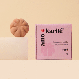 Iluminador Sólido Multifuncional Rose 5gr Amo Karité