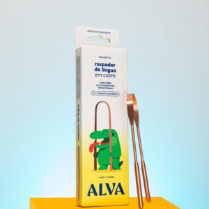 Raspador de Língua de Cobre Infantil Alva