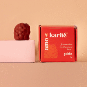 Batom Sólido Multifuncional 3 em 1 - Goiaba Amo Karité