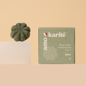 Batom Sólido Multifuncional 3 em 1 - Kiwi Amo karité